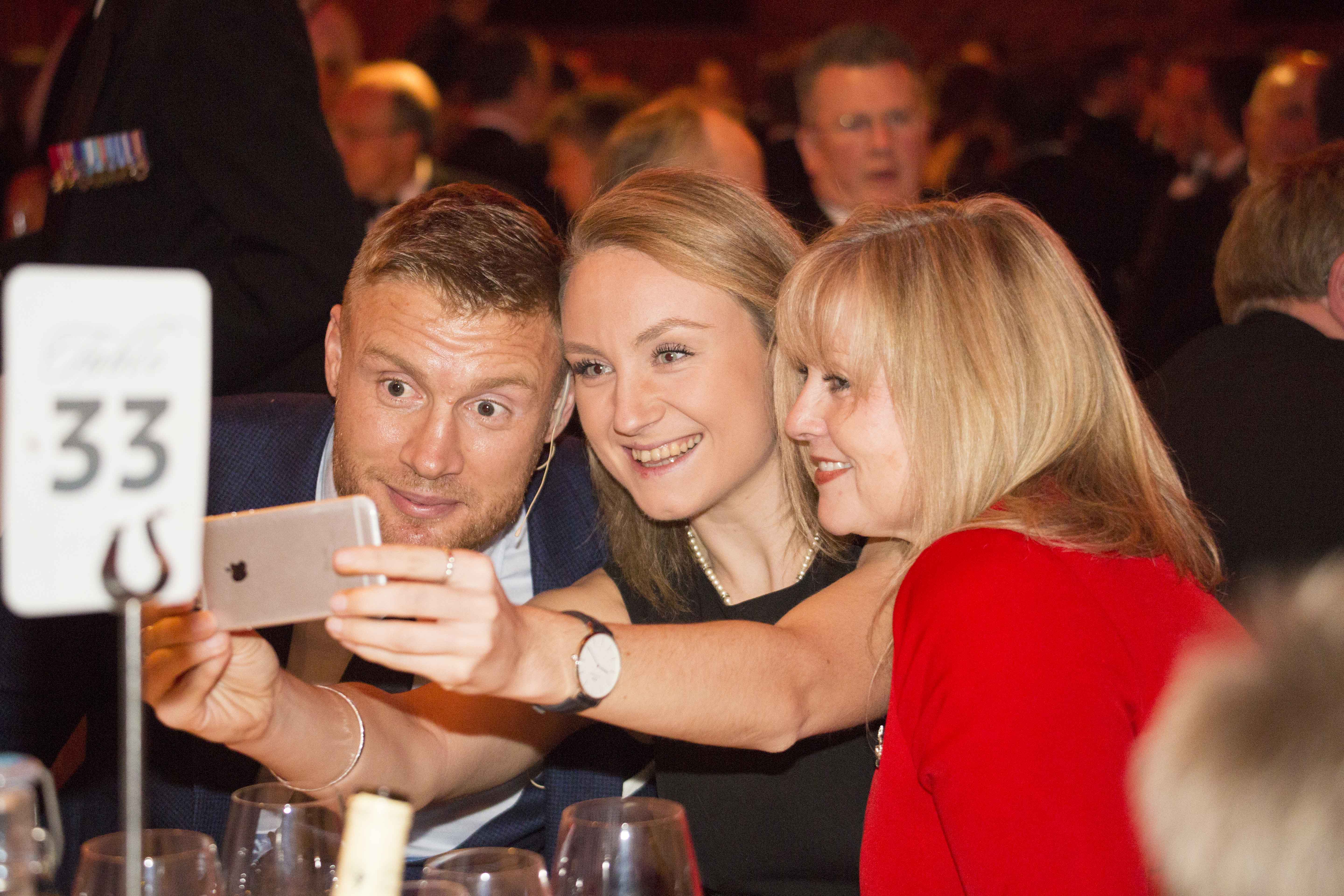 Freddie Flintoff supporting the Army Benevolent Fund