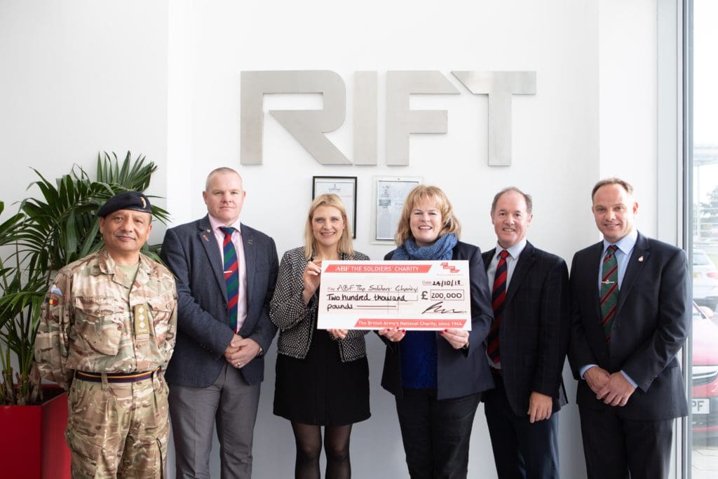 A £200,000 milestone and Silver Award for fundraising heroes RIFT Group ...