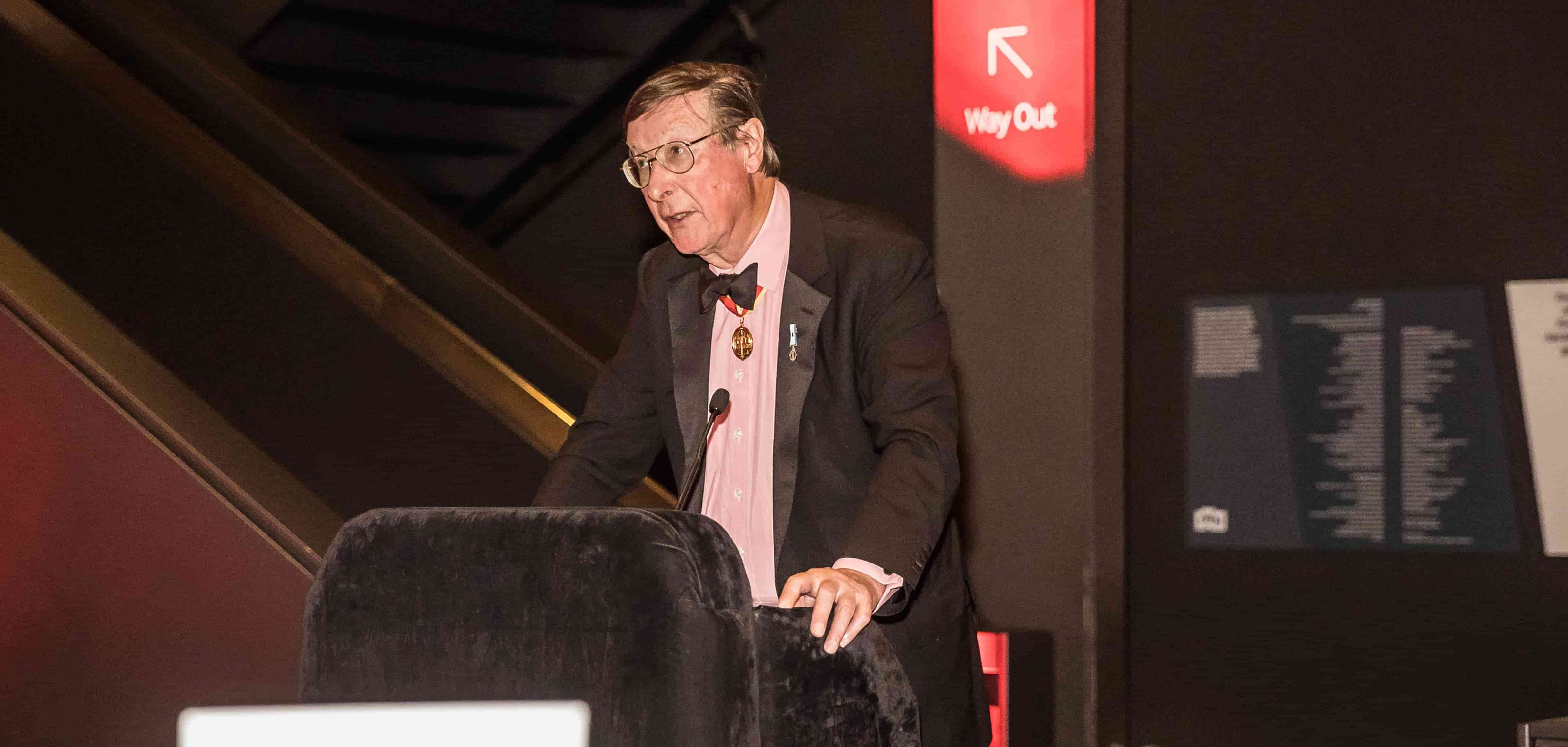 Sir Max Hastings speaking at D-Day 80th anniversary dinner